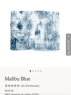 lola Malibu Blue large Blanket